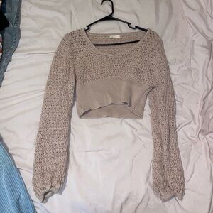 Altar'd State Beige Knit Sweater